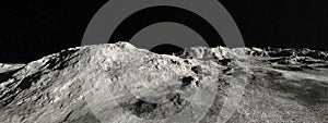 Moon Lunar Landscape Panorama Background photo