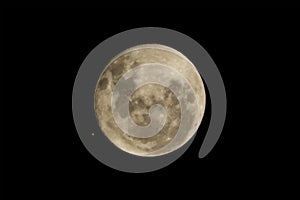 Moon and Mars conjunction almost occultation