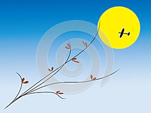 Moon night and aeronef