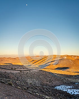 Moon over Death Valley