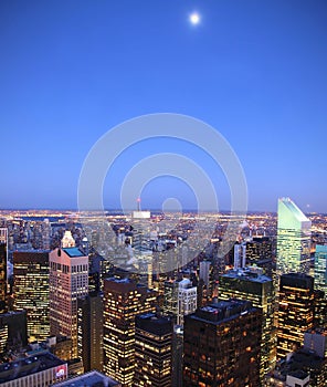 Moon over Manhattan