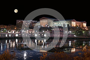 Moon over the museum