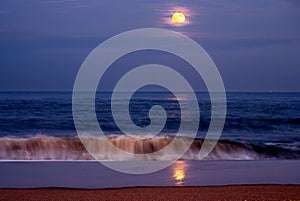 Moon Over Wave