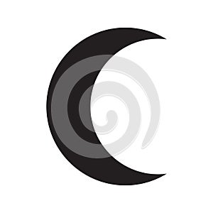 The moon phase astronomy icon on white background.