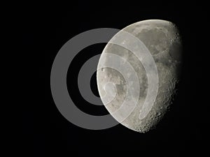 Moon phase: waning gibbous seen from Europe