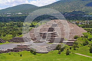 Moon pyramid in teotihuacan, mexico II
