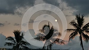 Moon Rising in Hawaii