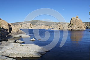 Moon Rising over Watson lake