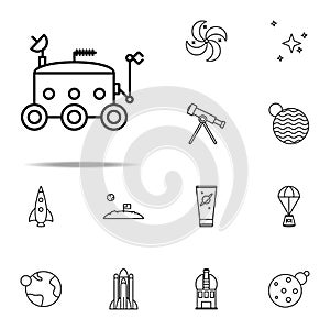 moon-rover icon. Cartooning space icons universal set for web and mobile