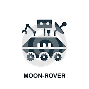 Moon-Rover icon. Monochrome sign from space collection. Creative Moon-Rover icon illustration for web design