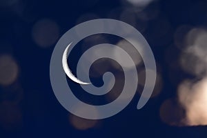 Moon in the sky, Patagonia,