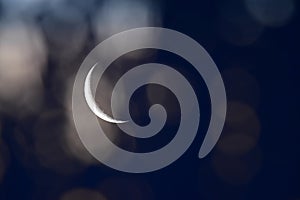 Moon in the sky, Patagonia,