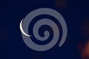 Moon in the sky, Patagonia,