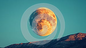 Moon in the sky surrounded by clouds at night