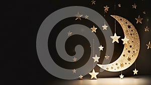 moon and stars on a blue background moon and stars on the skymoon and stars