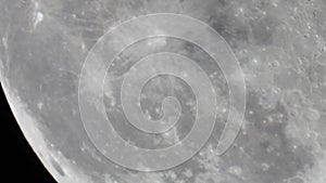 Moon surface Copernicus lunar crater 93 km Kepler lunar crater