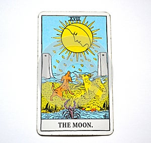 The Moon Tarot Card Dreams, nightmares, illusion, hidden things