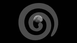 Moon Timelapse, Stock time lapse : Full moon rise in dark nature sky, night time. Full moon disk time lapse with moon light up in