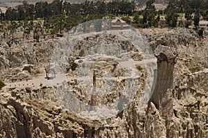 Moon Valley, rock formations in the Zona Sur district of La Paz, Bolivia photo