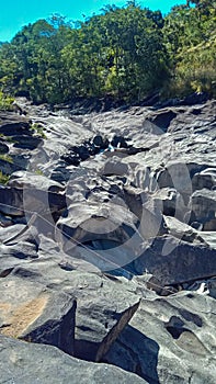 The Moon Valley landscape at Chapada dos Veadeiros National Park in Goias, Brazil