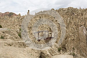 Moon Valley near La Paz, Bolivia