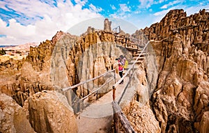 Moon Valley scenery near La Paz in Bolivia