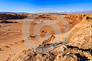 Moon valley / valle de la luna in the Atacama desert, Chile