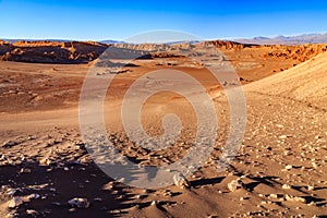 Moon valley / valle de la luna in the Atacama desert, Chile