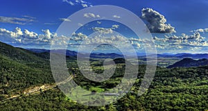 A pleasent view from Moonbi lookout looking towards Tamworth NSW