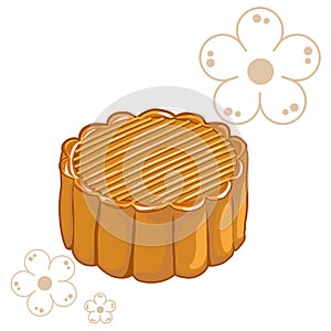 mooncake, traditional Chinese food and snack for mid Autumn festival