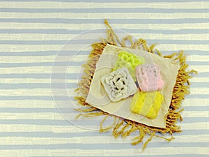 Mooncakes snow lotus cake traditional chinese