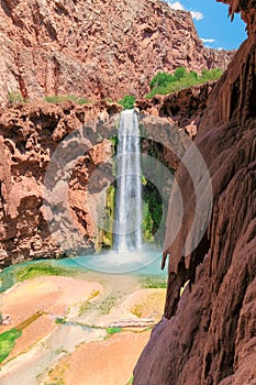 Mooney Falls, Havasu Canyon, Supai, Grand Canyon, Arizona
