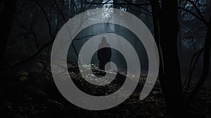 moonlight dark figure in