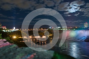 Moonlight on Niagara river