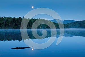 Moonlight on Price Lake Blowing Rock North Carolina