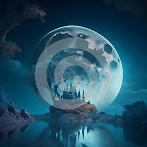 Moonlit Fantasia: Discover the Magic of the Fantasy Moon photo