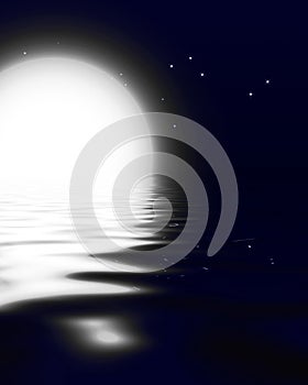 Moonlit ocean
