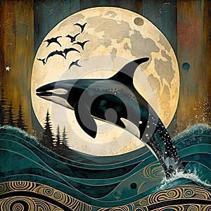 Moonlit Orca