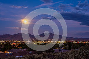 Moonrise over Kingman photo