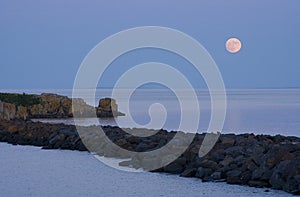 Moonrise over Lake Superior II