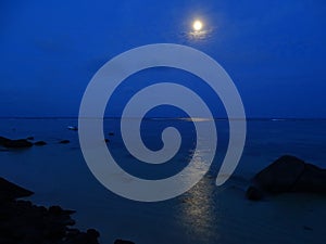 Moonrise over the Ocean