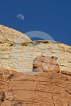 Moonrise over Red Rock Canyon