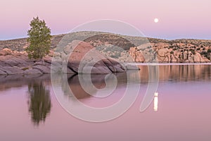 Moonrise Over Watson Lake