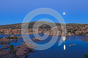 Moonrise Over Watson Lake