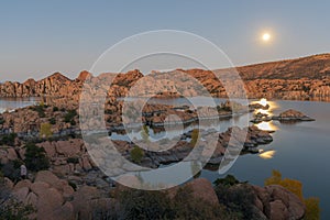 Moonrise Over Watson Lake