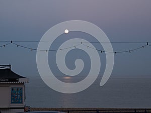 Moonrise at the seaside