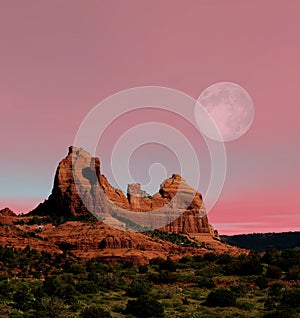 Moonrise Sedona Arizona