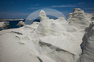 Moonscape beach Sarakiniko, Milos, Greece
