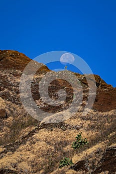 Moonset over Koko Head