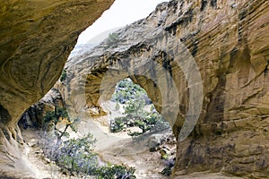 Moonshine Arch Rock Formation in Vernal, Utah photo